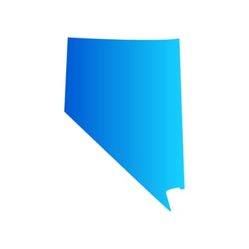 Nevada map illustrated vector