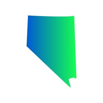 Nevada map illustrated vector