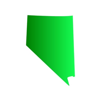 Nevada map illustrated vector