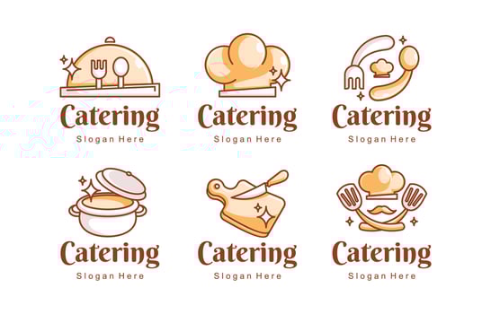 Catering Logo Collection vector