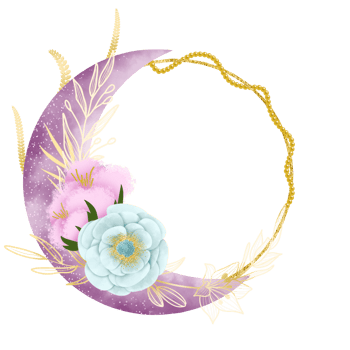 Bohong Moon Flower watercolor Illustration png