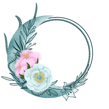 Bohong Moon Flower watercolor Illustration png