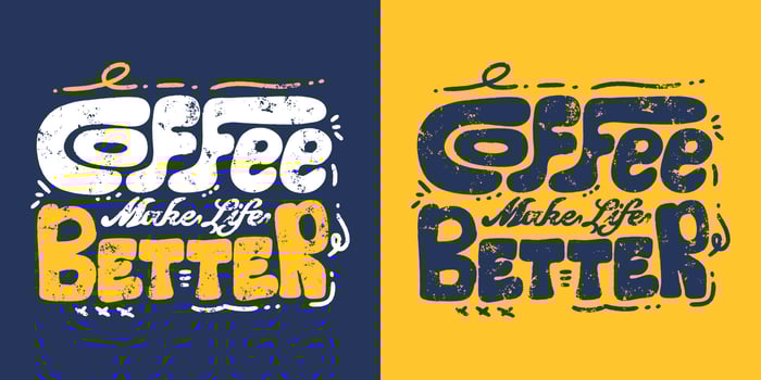 coffee quote lettering tshirt design vector