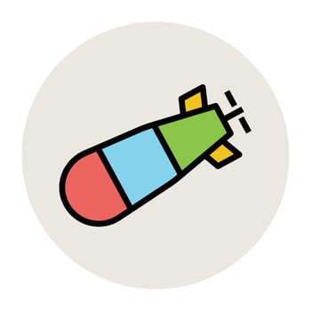 Trendy Missile Concepts vector