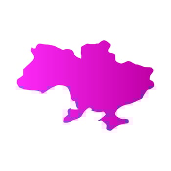 Ukrainian map illustrated vector