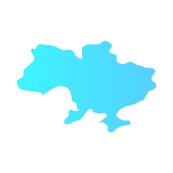 Ukrainian map illustrated vector