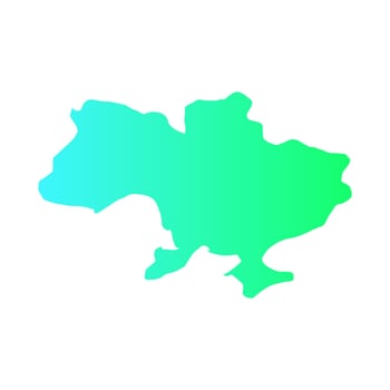 Ukrainian map illustrated vector