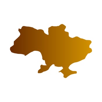 Ukrainian map illustrated vector