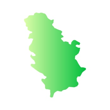 Illustrated serbia map vector
