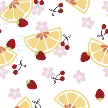 Mushroom seamless repeat all over pattern vector
