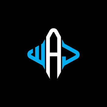 WAJ letter logo creative design with vector graphic