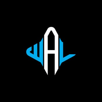 WAL letter logo creative design with vector graphic