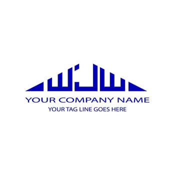 WJW letter logo creative design with vector graphic
