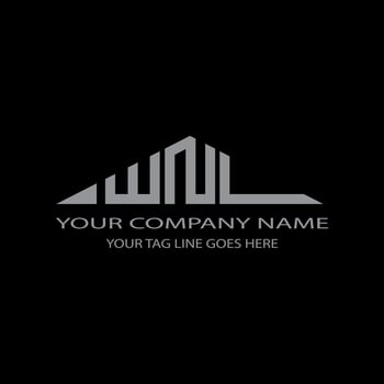 WNL letter logo creative design with vector graphic