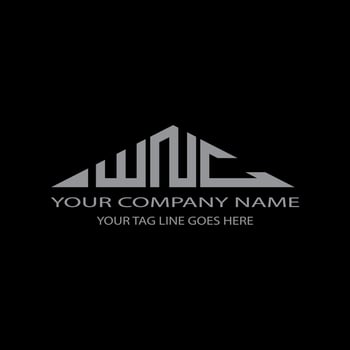 WNC letter logo creative design with vector graphic