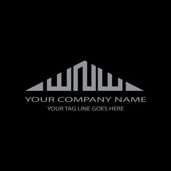 WNW letter logo creative design with vector graphic