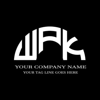WPK letter logo creative design with vector graphic