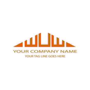 WUW letter logo creative design with vector graphic