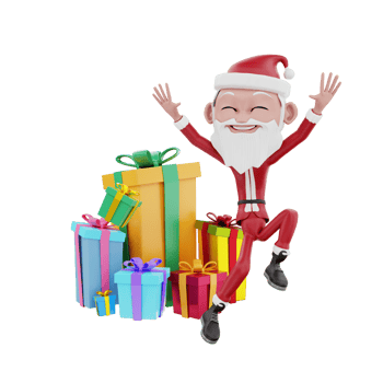 3D christmas illustration png