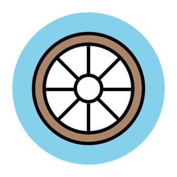Trendy Steering Concept vector