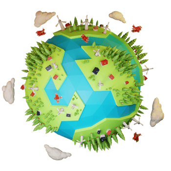 3d world and environment day png