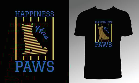 Dog Typography T Shirt Design vector