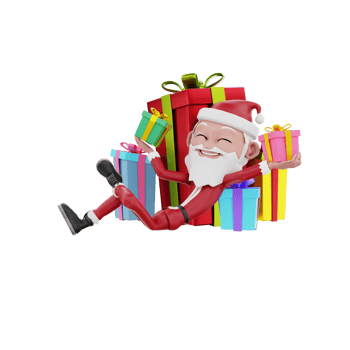 3D christmas illustration png