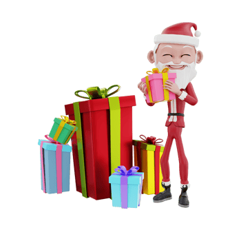 3D christmas illustration png