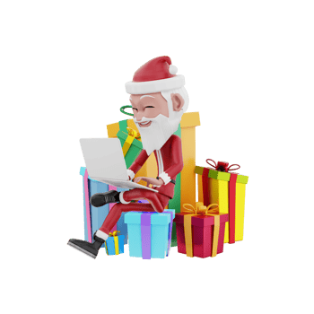 3D christmas illustration png