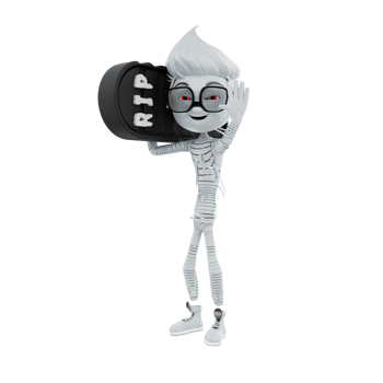 3d rendering of halloween characters png