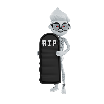3d rendering of halloween characters png