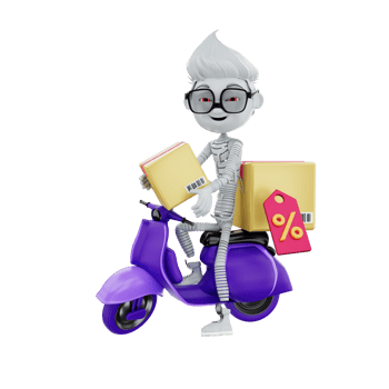 3d rendering of halloween characters png