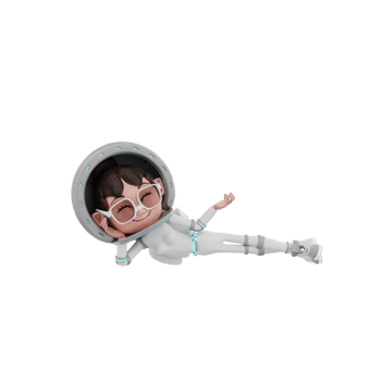 3d rendering of astronaut character illustration png