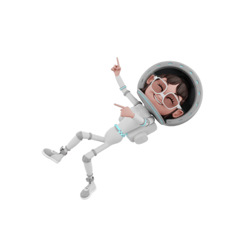 3d rendering of astronaut character illustration png