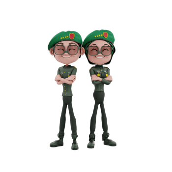 3D character indonesian independence days illustration png