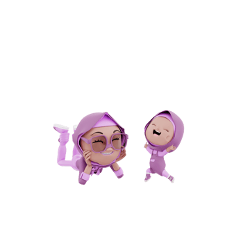 3d Render Mother and Child illustration png