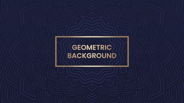 Luxury mandala background pattern. Decorative abstract ornament on navy blue background. Dark backdrop with symmetric texture for print, poster, cover, brochure, flyer, banner, business card. Vector. vector