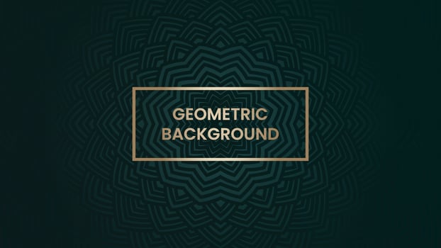 Luxury mandala background pattern. Decorative abstract ornament on navy green background. Dark backdrop with symmetric texture for print, poster, cover, brochure, flyer, banner, business card. Vector. vector