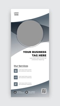 Corporate flyer design template vector