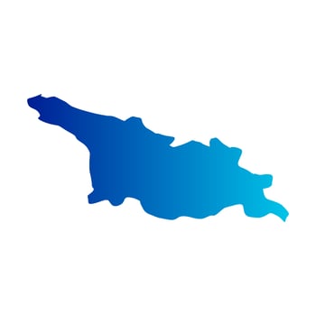 Georgia map illustrated vector
