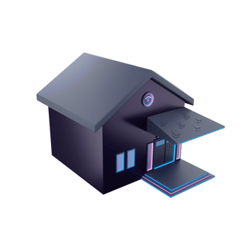 3D smarthome icon illustration png
