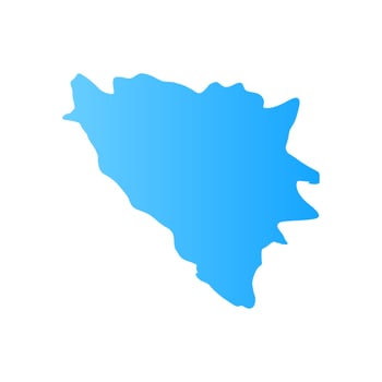 Illustrated bosnia map vector