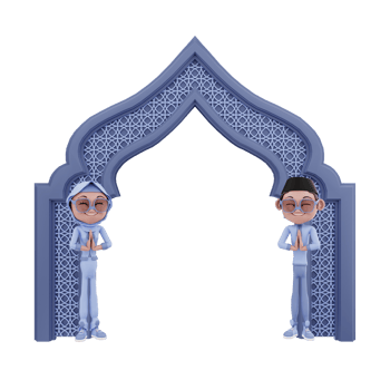 3D rendering of ramadan character illustration png