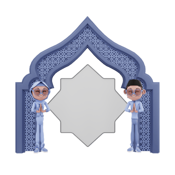 3D rendering of ramadan character illustration png