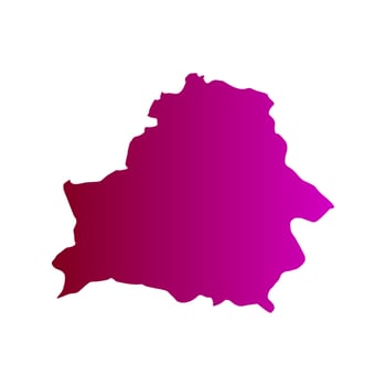 Illustrated Belarus map vector