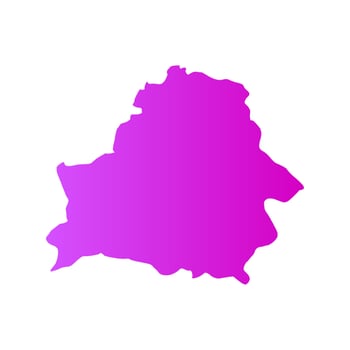 Illustrated Belarus map vector