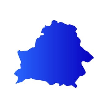 Illustrated Belarus map vector