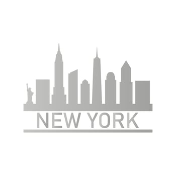 New york skyline illustrated vector