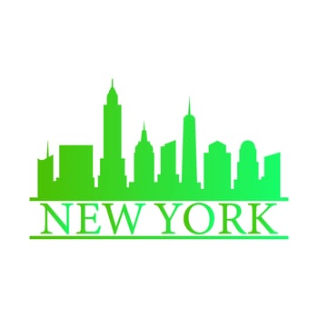 New york skyline illustrated vector