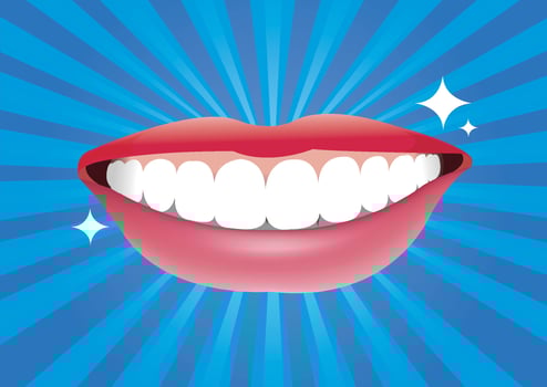 Illustration of smile vector